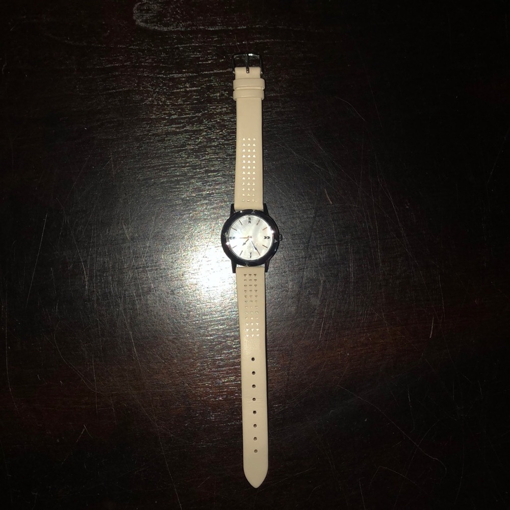 Stella and Dot cream wrist watch